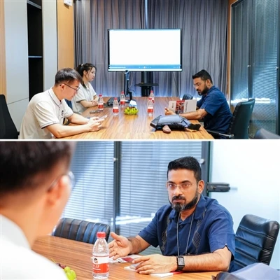 Bangladeshilaiset asiakkaat vierailevat Zhen'an Groupissa